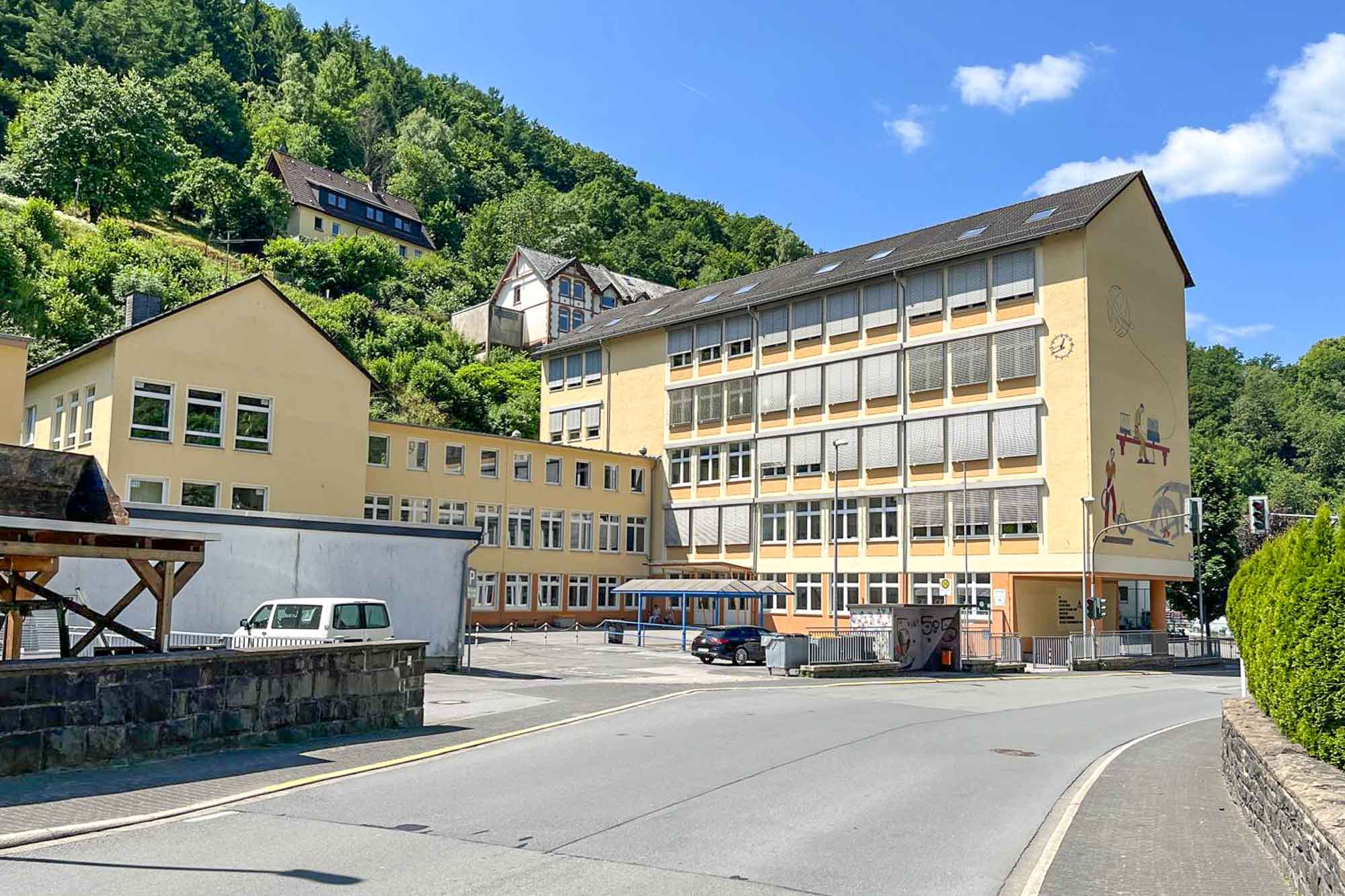 Blick auf die Richard-Schirrmann-Realaschule in Altena.